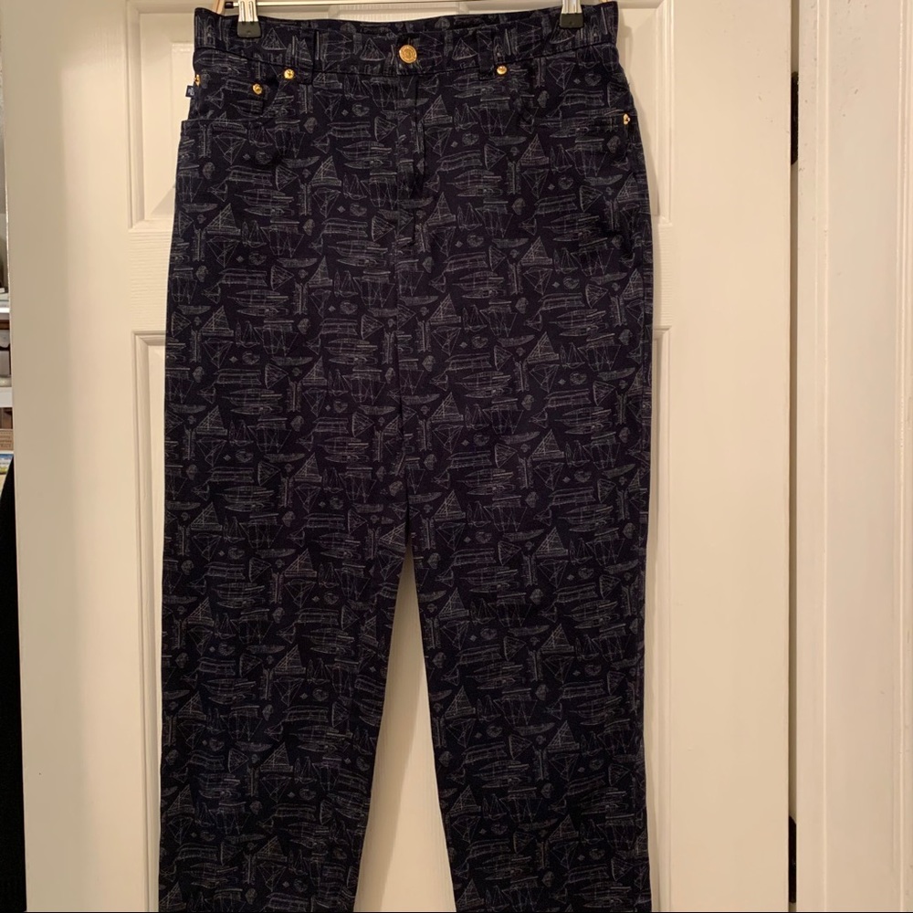 Lauren Ralph Lauren Boat Pattern Pants - Size 12